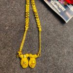 3.5 gm pure gold plated  short mangalsutra
